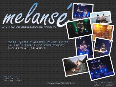 Grupas "Melansé" divu gadu jubilejas koncerts (Bilde nr.1)