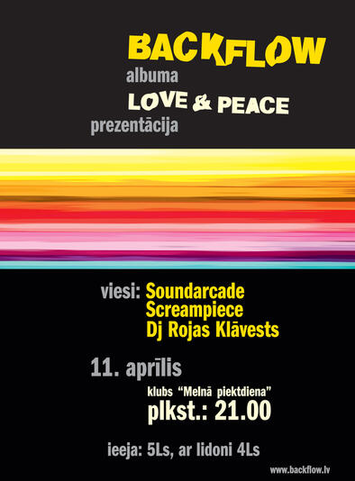 "Love and Peace" Backflow albuma prezentācija (Bilde nr.1)