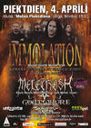 Immolation, Melechesh, Goatwhore, Sickening Horror