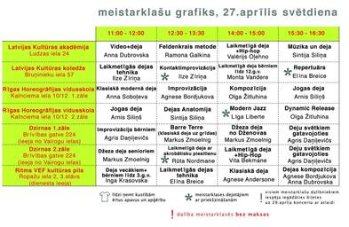 Dejas Diena - meistarklases Latvijas Horeogrāfijas vidusskolā (Bilde nr.1)