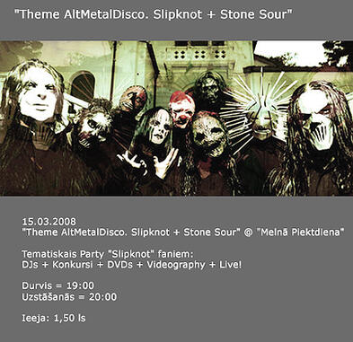 "Theme AltMetalDisco. Slipknot + Stone Sour" (Bilde nr.1)