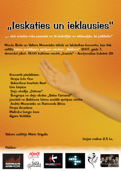 Labdarības koncerts "Ieskaties un ieklausies" (Bilde nr.1)