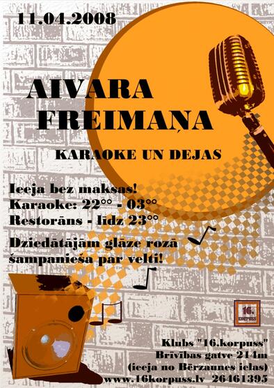 Aivara Freimaņa karaoke un dejas (Bilde nr.1)