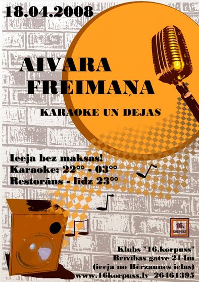 Aivara Freimaņa karaoke un dejas (Bilde nr.1)