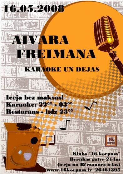 Aivara Freimaņa karaoke un dejas (Bilde nr.1)